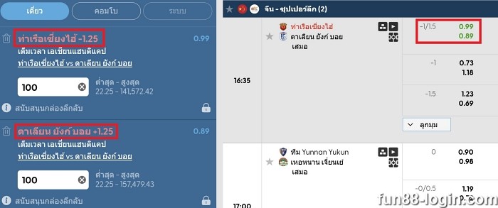 ราคาบอล-1.25 อธิบายแฮนดิแคป 1.25 พร้อมตัวอย่างและคำแนะนำ