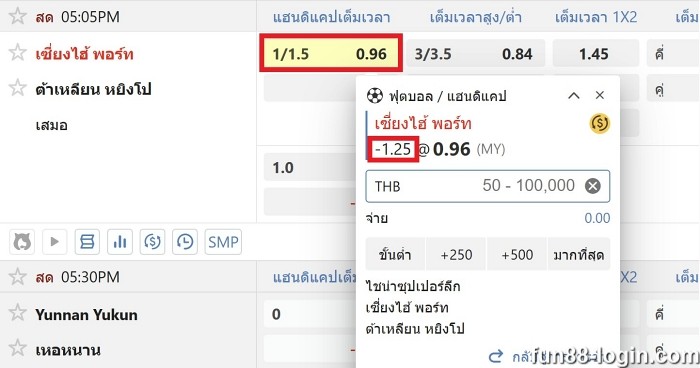 ราคาบอล-1.25 เรียนรู้ว่าแฮนดิแคป 1.25 และ -1.25 หมายถึงอะไร